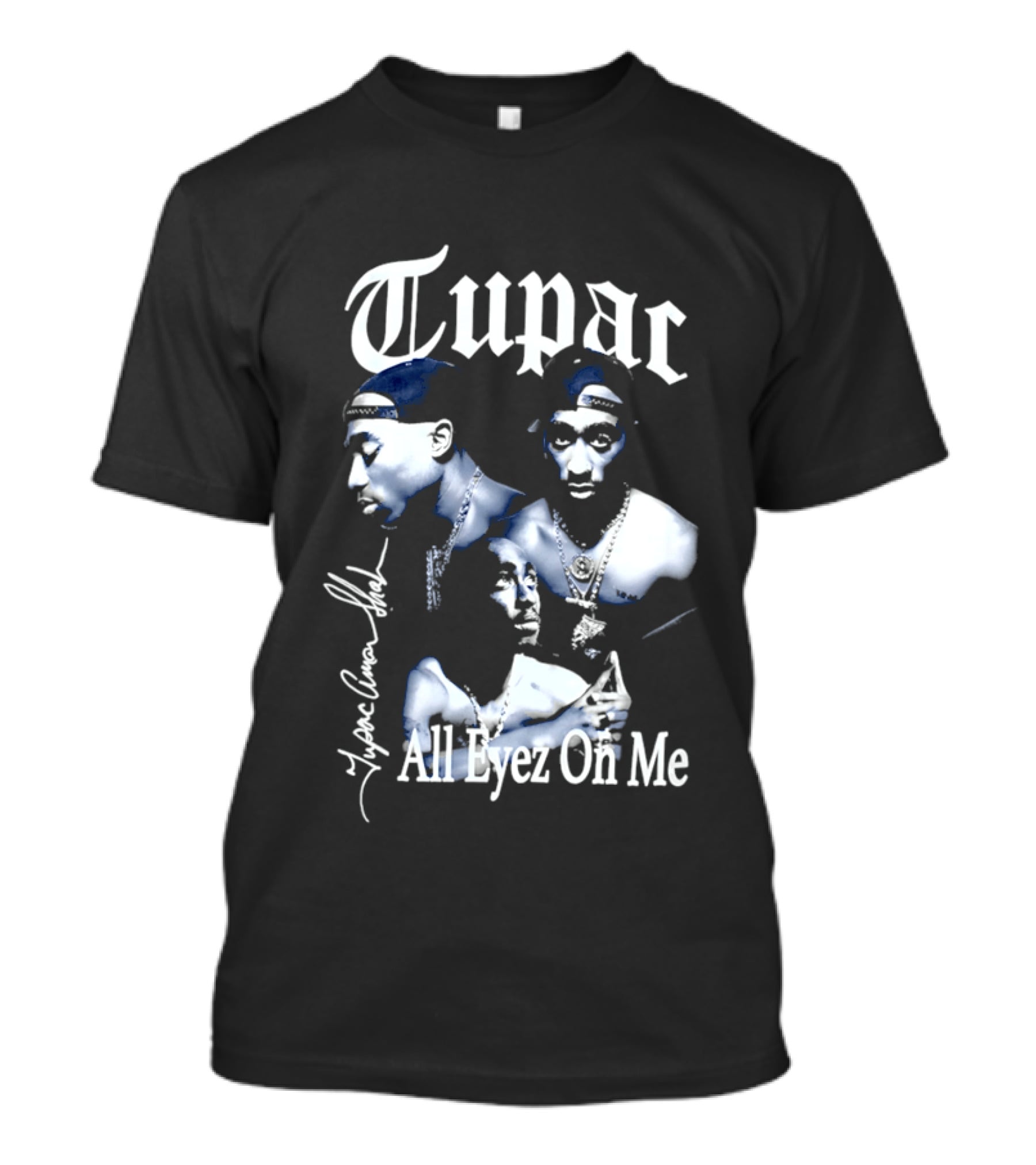 Tupac All Eyez On Me Tupac Amar Shakur Signature Iconic Album T-Shirt