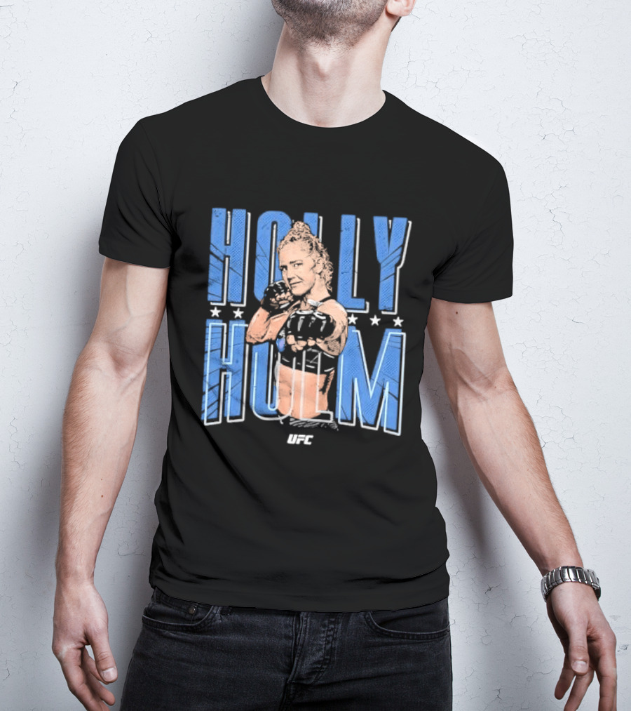 UFC Holly Holm Fighter Halftone Stars T-Shirt