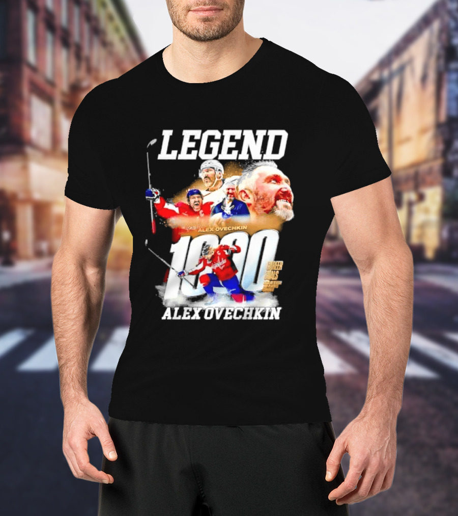 Legend Alex Ovechkin 1000 Career Goals Washington Capitals NHL Player T-Shirt