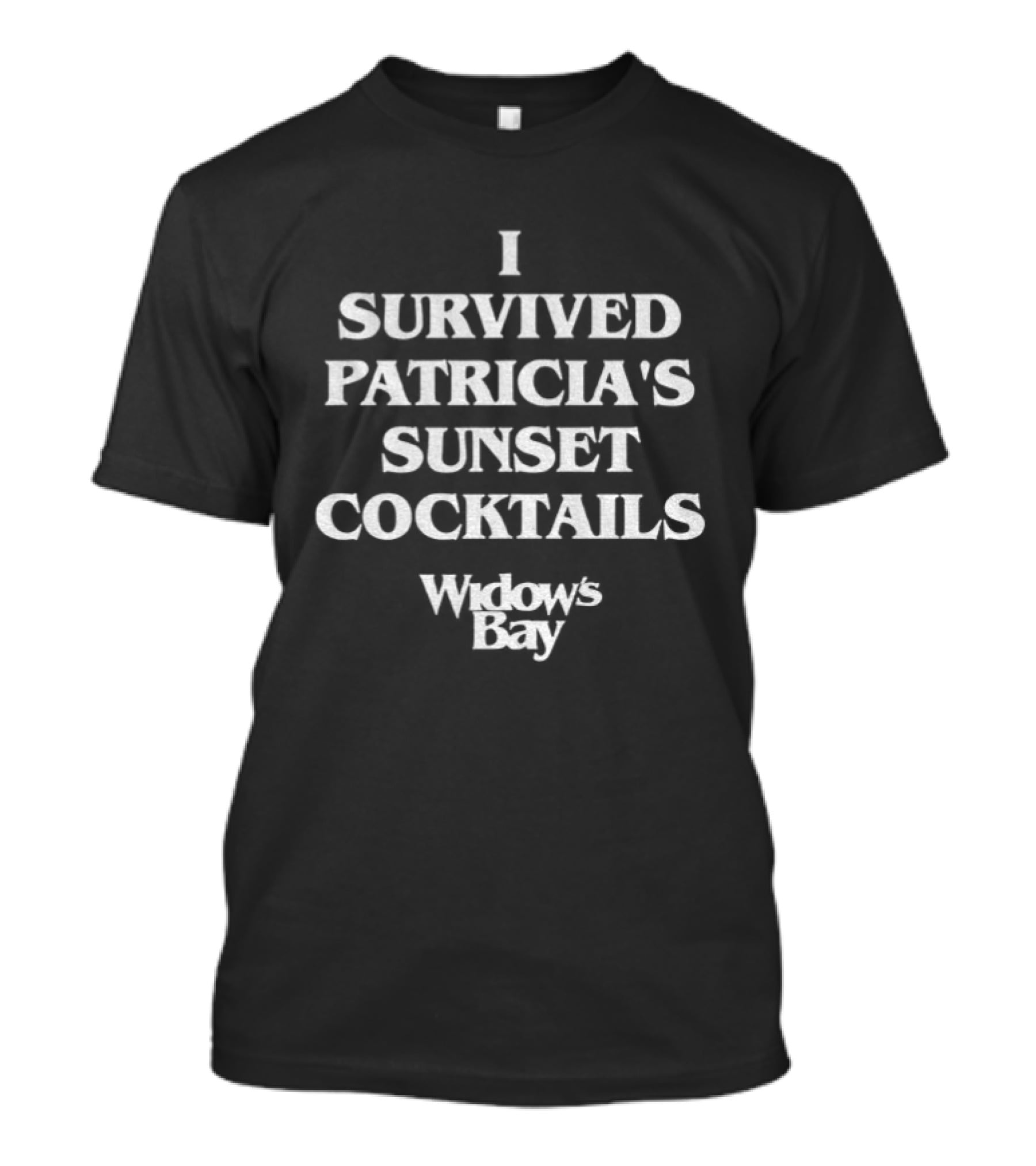 I Survived Patricia's Sunset Cocktails Widow's Bay T-Shirt