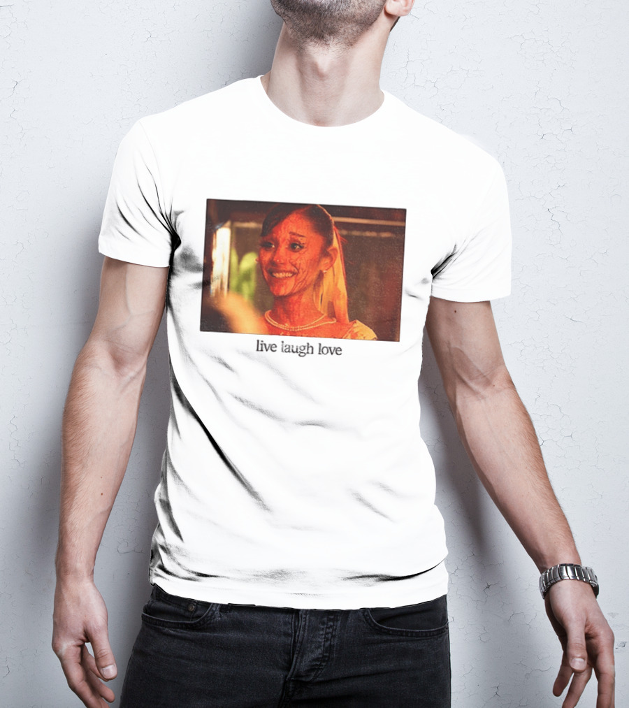 Ariana Grande Horror Movie Blood Scene Live Laugh Love T-Shirt