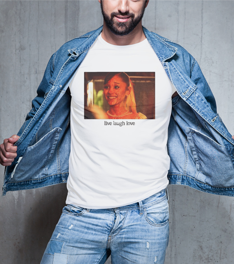 Ariana Grande Horror Movie Blood Scene Live Laugh Love T-Shirt