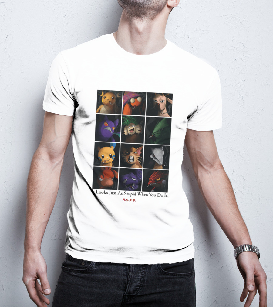 It Looks Just As Stupid When You Do It Cigarette Smoking Cartoon T-Shirt
