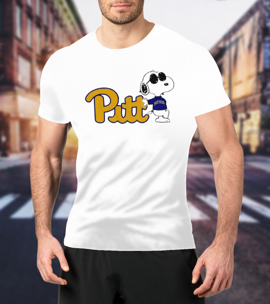 Pittsburgh Panthers NCAA Pitt Snoopy Sunglasses Cartoon T-Shirt