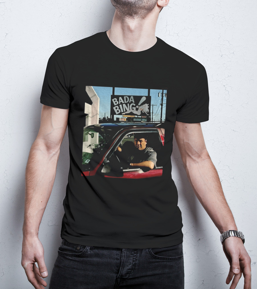 Bada Bing Tony Soprano Vintage Car Scene Sopranos Iconic TV Series T-Shirt