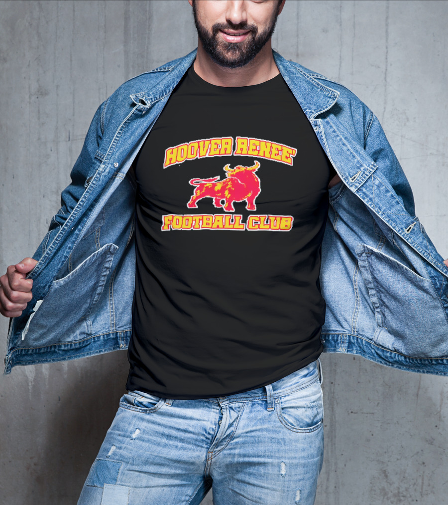 Hoover Renee Football Club Red Yellow Charging Bull T-Shirt