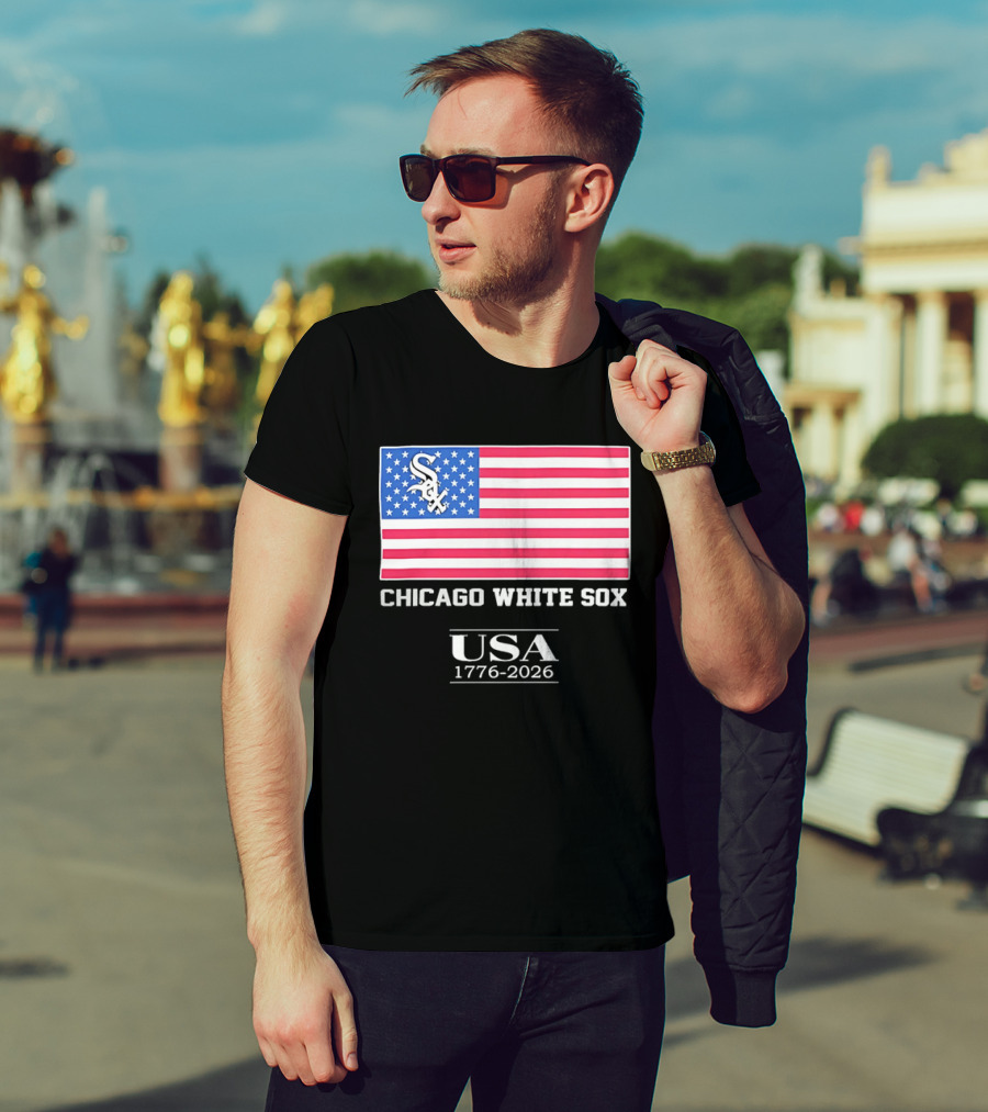 Chicago White Sox USA 1776 2026 Stars And Stripes American Flag T-Shirt