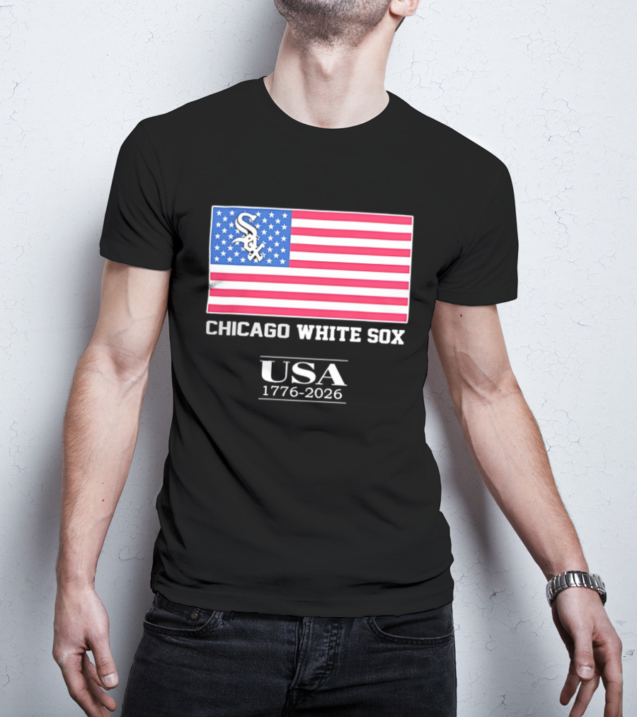Chicago White Sox USA 1776 2026 Stars And Stripes American Flag T-Shirt