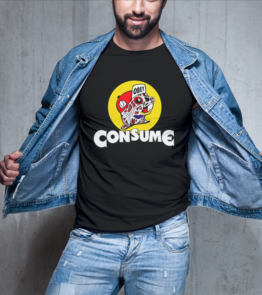 Obey Consume Beaver Streetwear Hip Hop T-Shirt