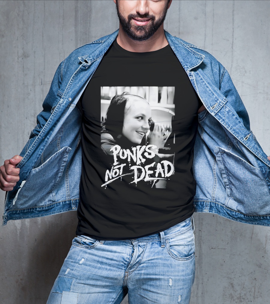 Punks Not Dead Britney Spears Iconic Shaved Look T-Shirt