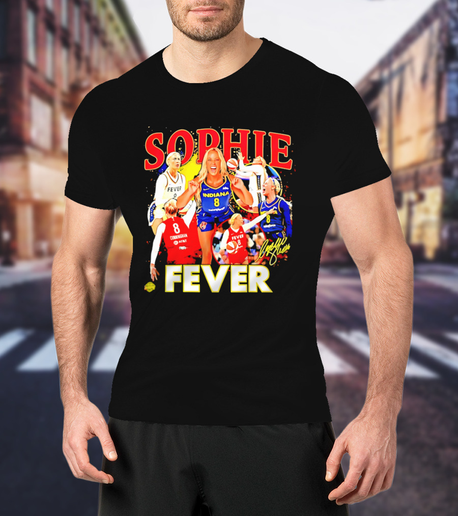 Sophie Cunningham Indiana Fever 8 Basketball Star T-Shirt