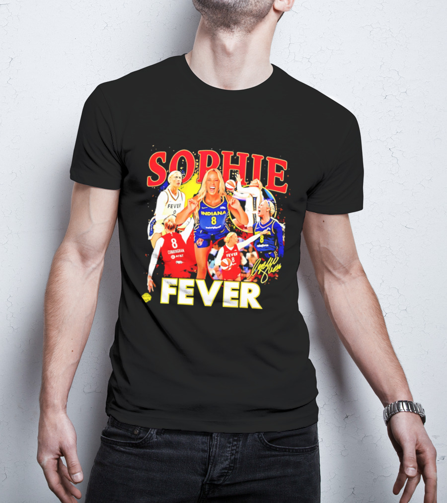 Sophie Cunningham Indiana Fever 8 Basketball Star T-Shirt
