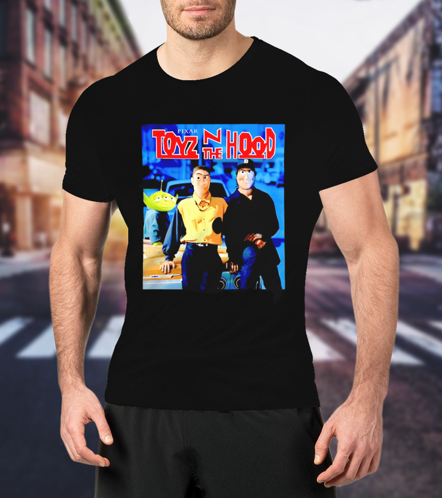Pixar Toyz N The Hood Parody Toy Story Characters T-Shirt