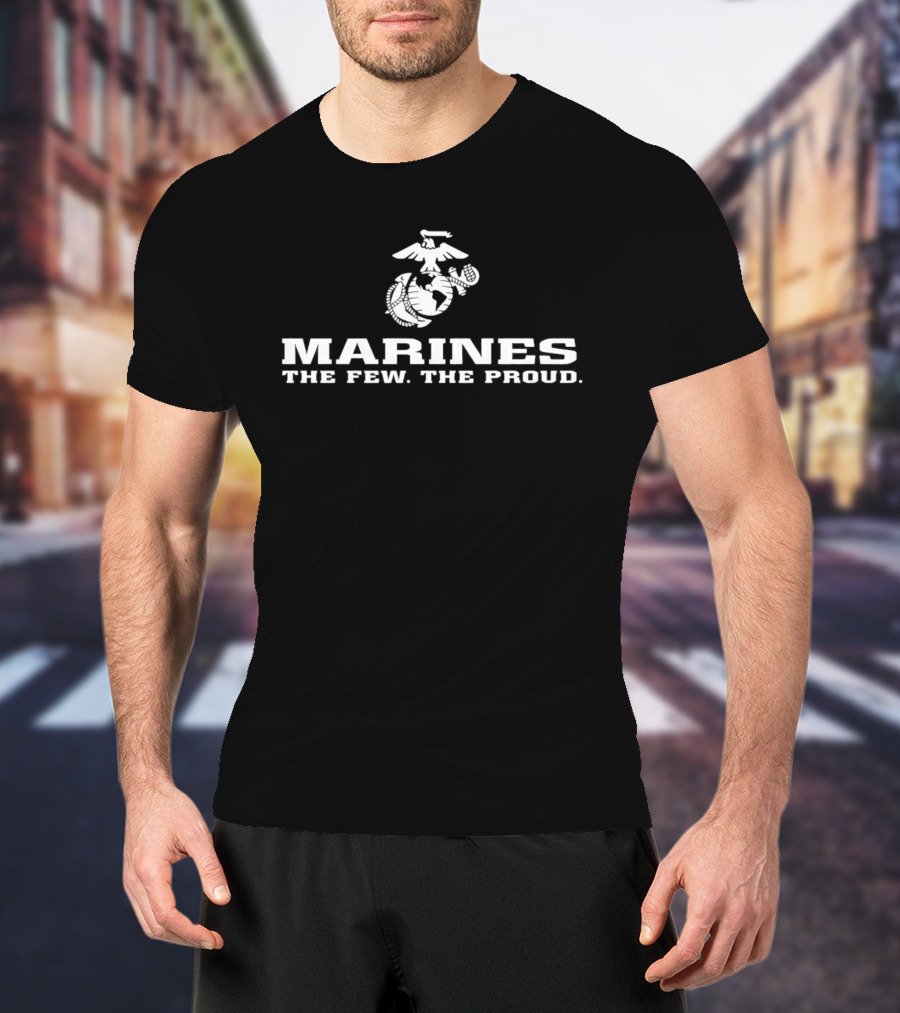 Marines The Few The Proud Eagle Globe Anchor T-Shirt
