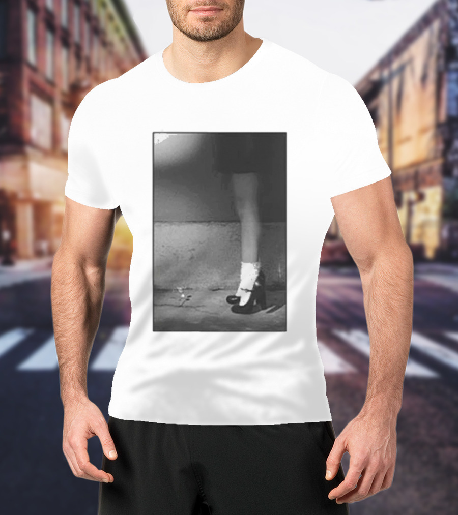 Ariana Grande Petal In The Pavement Vintage Aesthetic Monochrome T-Shirt