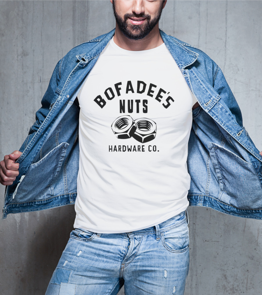 Bofadee's Nuts Hardware Co Two Hexagonal Fasteners T-Shirt