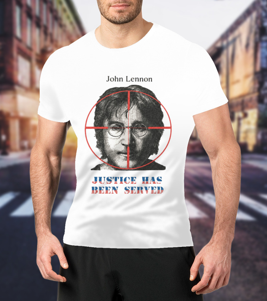 John Lennon Justice Has Been Served Crosshair Target T-Shirt