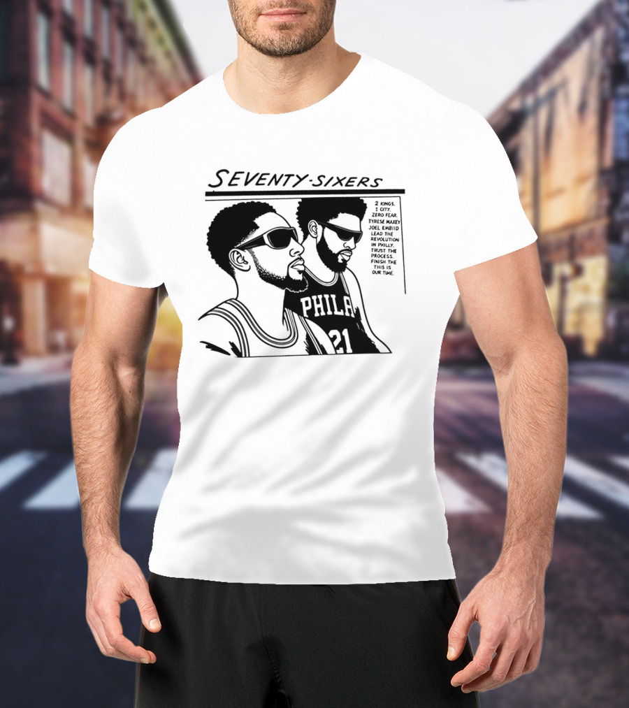 Seventy Sixers Embiid Maxey Philly 21 T-Shirt