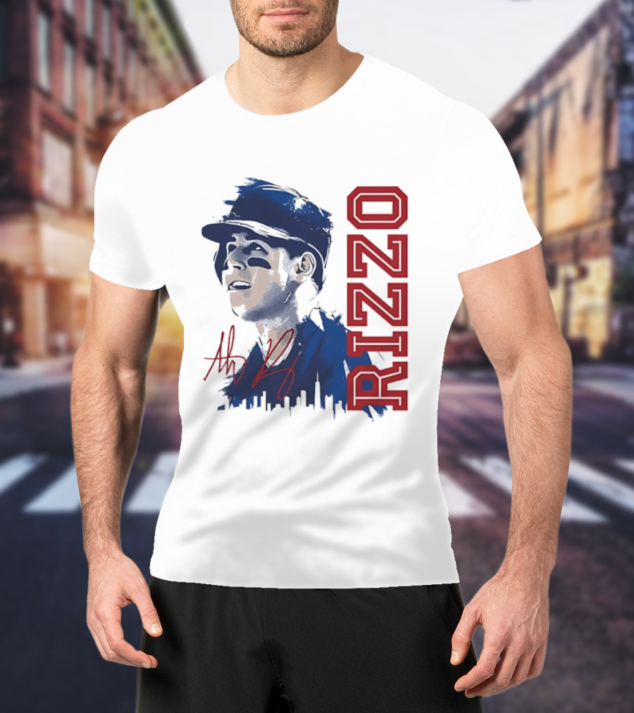 Rizzo Halftone Player Skyline Signatures T-Shirt