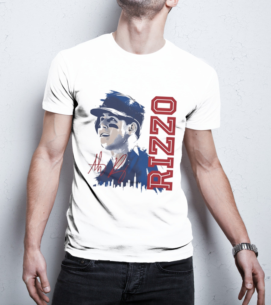 Rizzo Halftone Player Skyline Signatures T-Shirt