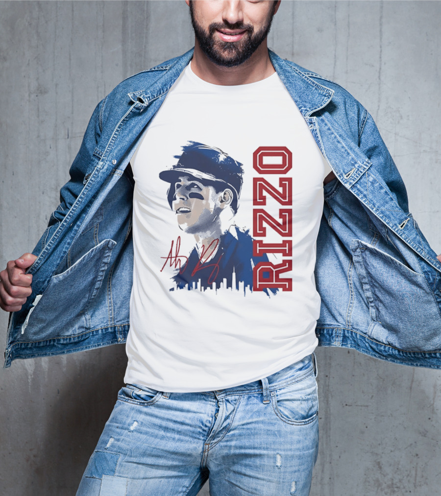 Rizzo Halftone Player Skyline Signatures T-Shirt