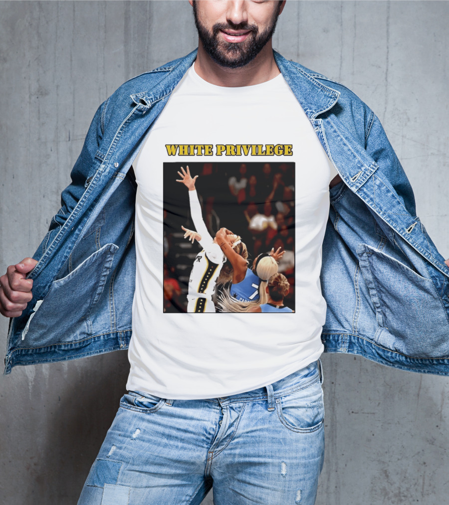 WHITE PRIVILEGE Sophie Cunningham DiJonai Carrington Basketball Confrontation T-Shirt