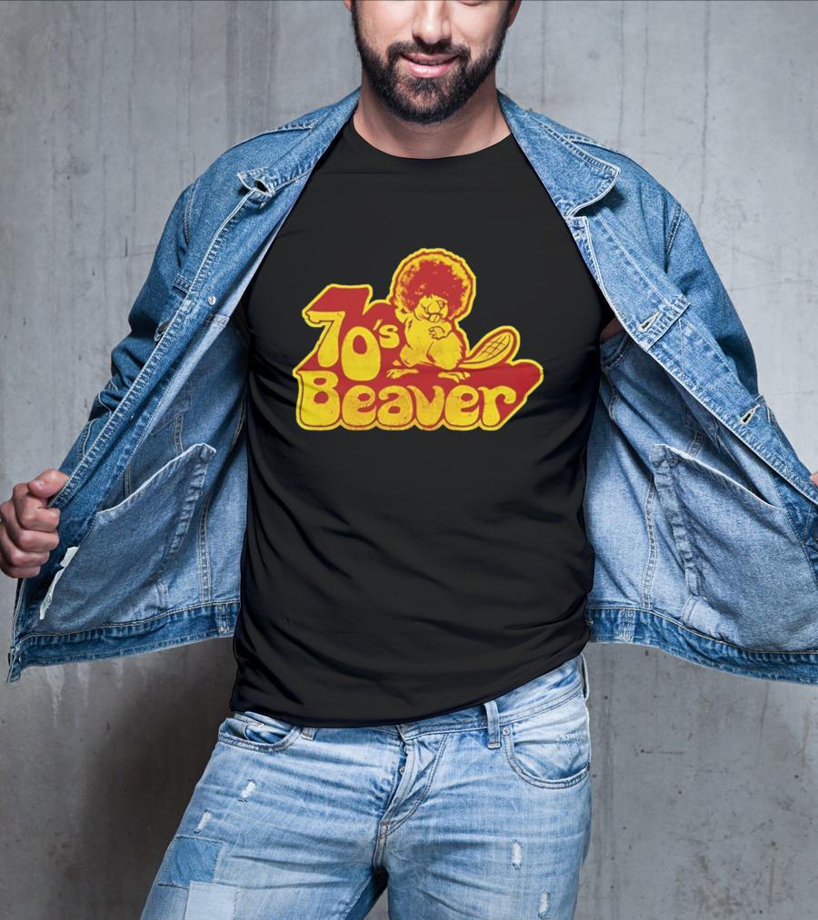 70's Beaver Retro Funky Cartoon T-Shirt
