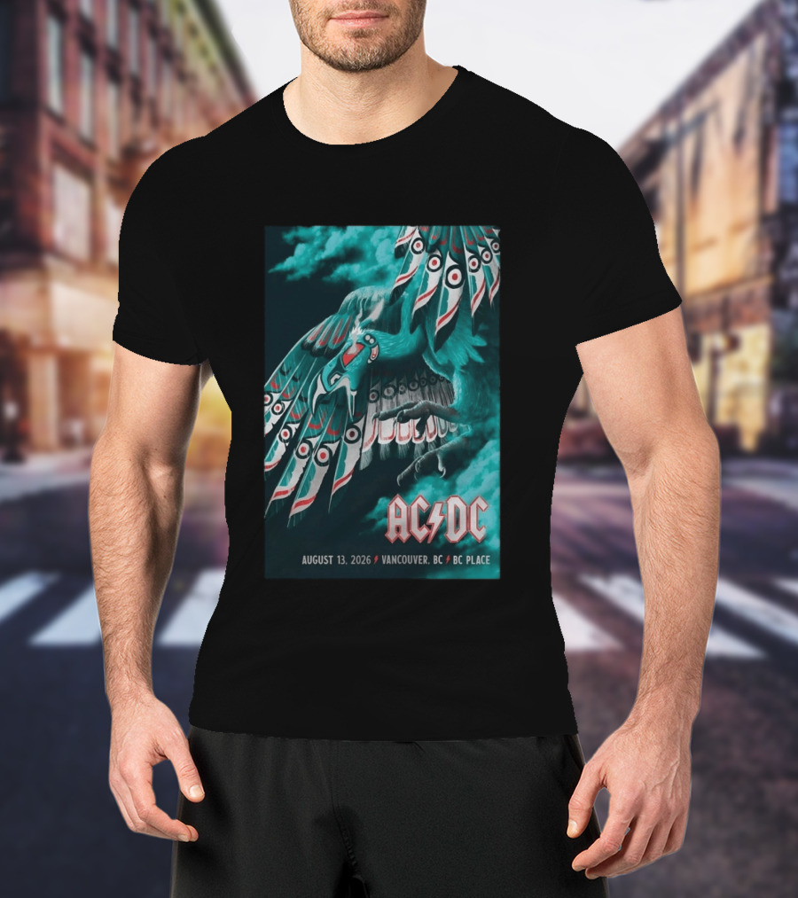 AC DC August 13 2026 Vancouver BC Place T-Shirt