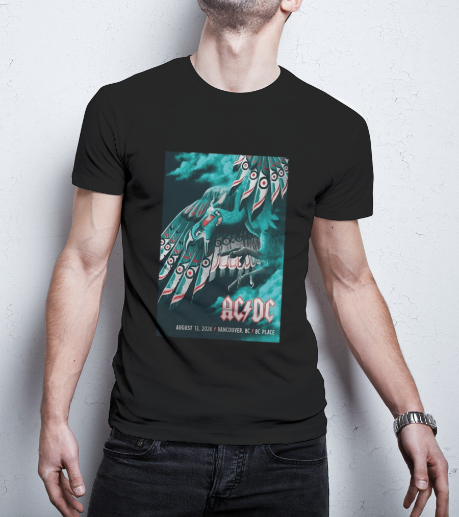 AC DC August 13 2026 Vancouver BC Place T-Shirt