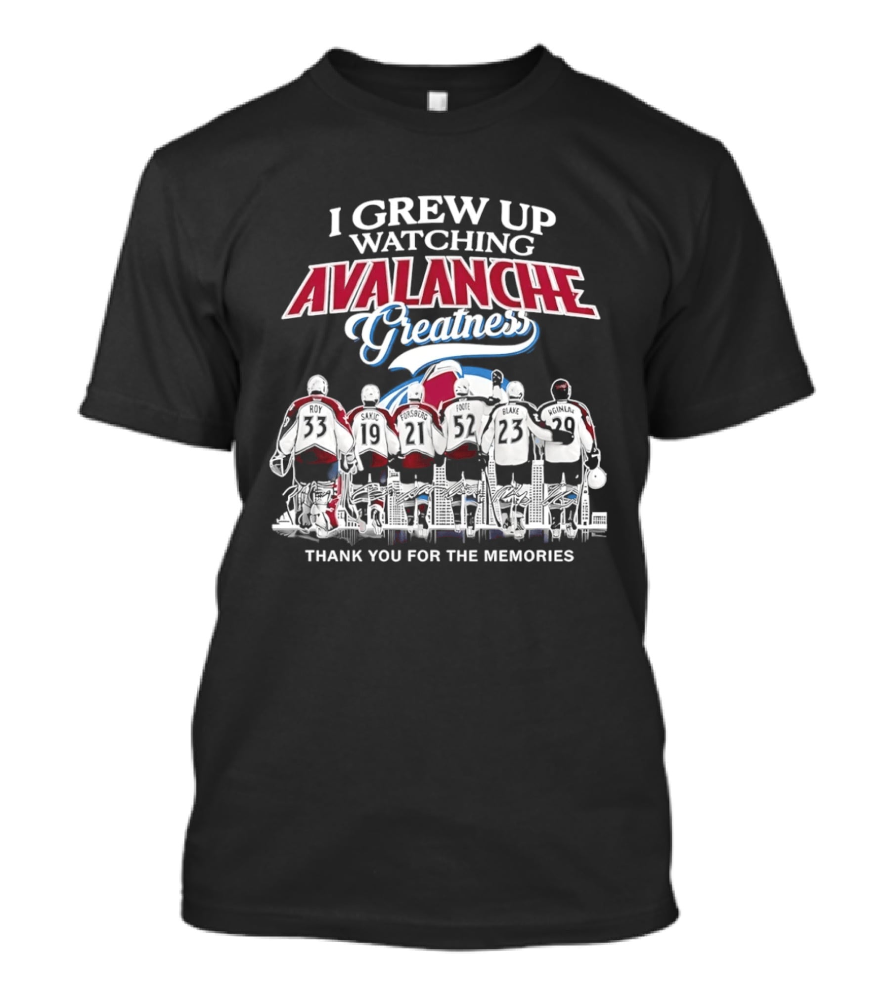 I Grew Up Ing Avalanche Greatness Thank You For The Memories 2026 T-Shirt