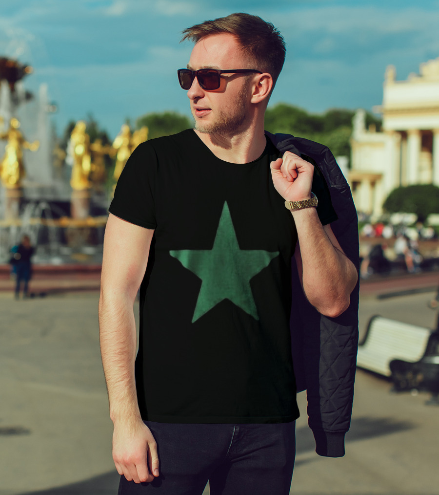 Justin Bieber World Star Imports Green Star T-Shirt