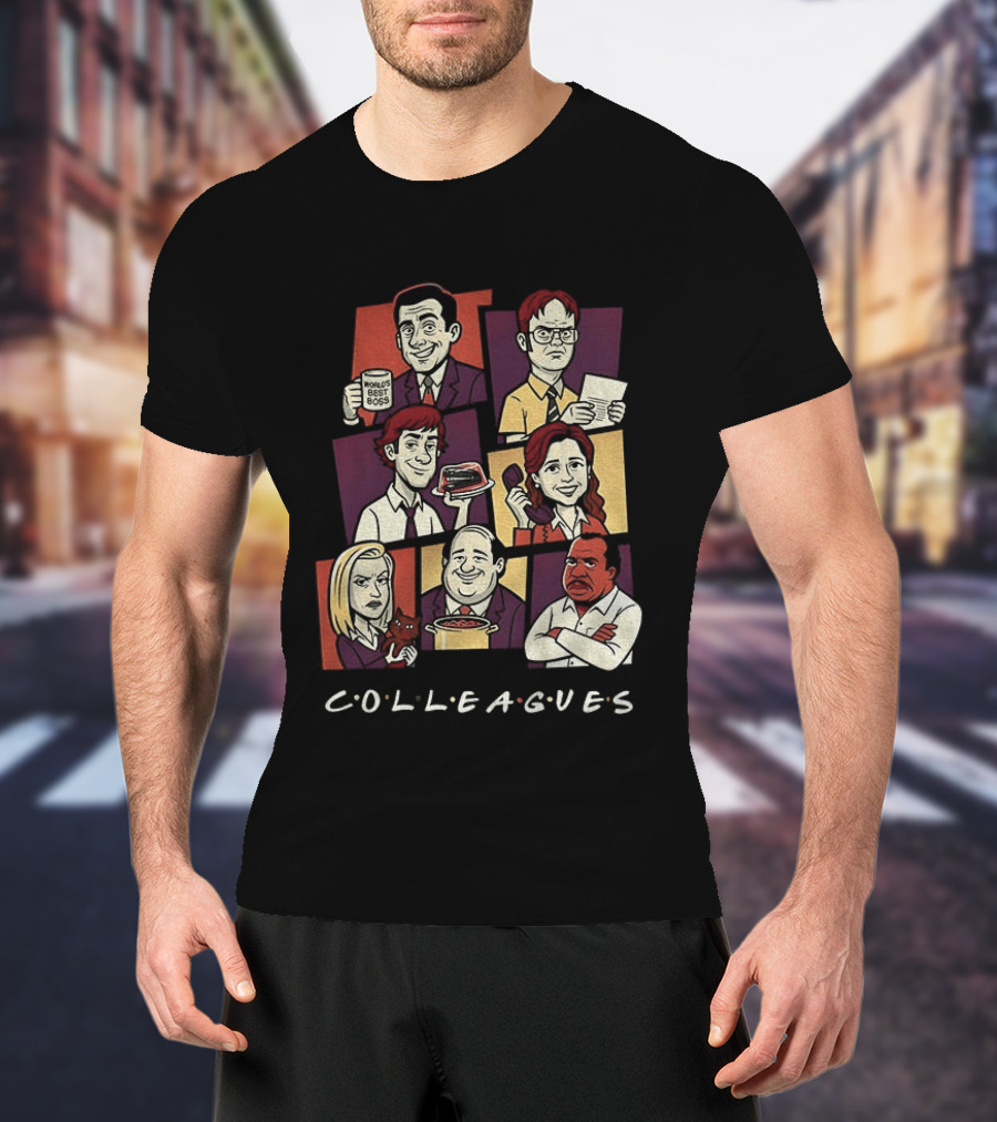 The Office Characters Colleagues Iconic TV Series Merch T-Shirt