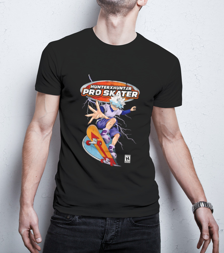 Hunter X Hunter Pro Skater Killua Zoldyck Lightning Skateboard T-Shirt