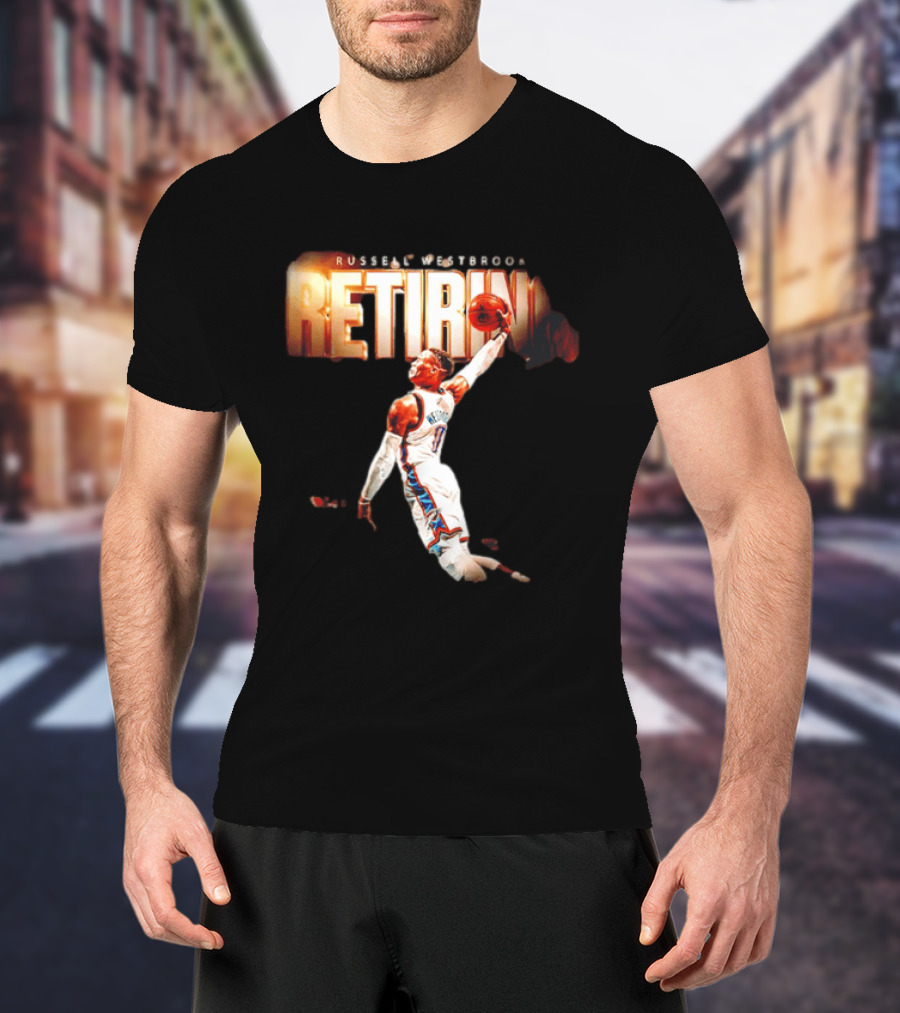 Russell Westbrook Retiring OKC Thunder Legend Dunk T-Shirt