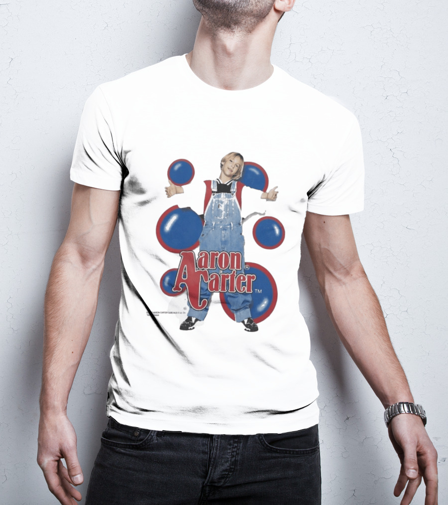 Aaron Carter 90s Overalls Style Pop Music Nostalgia T-Shirt