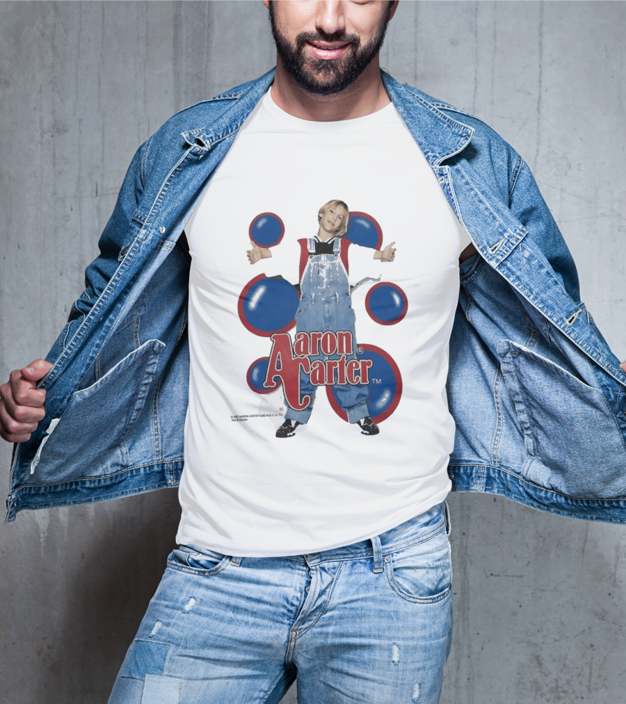 Aaron Carter 90s Overalls Style Pop Music Nostalgia T-Shirt