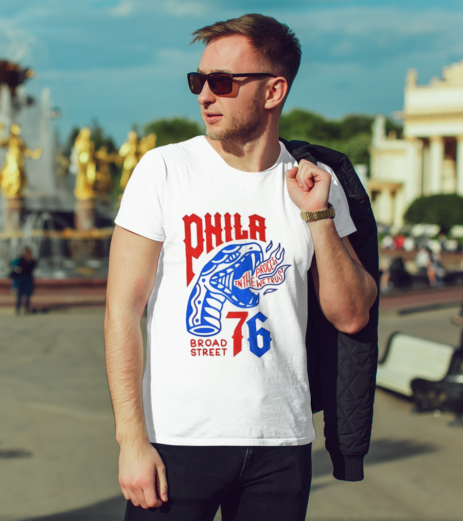 Phila 76 Broad Street In The Process We Trust Serpent T-Shirt