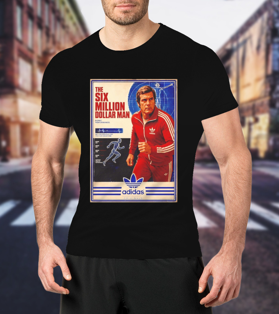 The Six Million Dollar Man Adidas Bionic Performance Originals T-Shirt