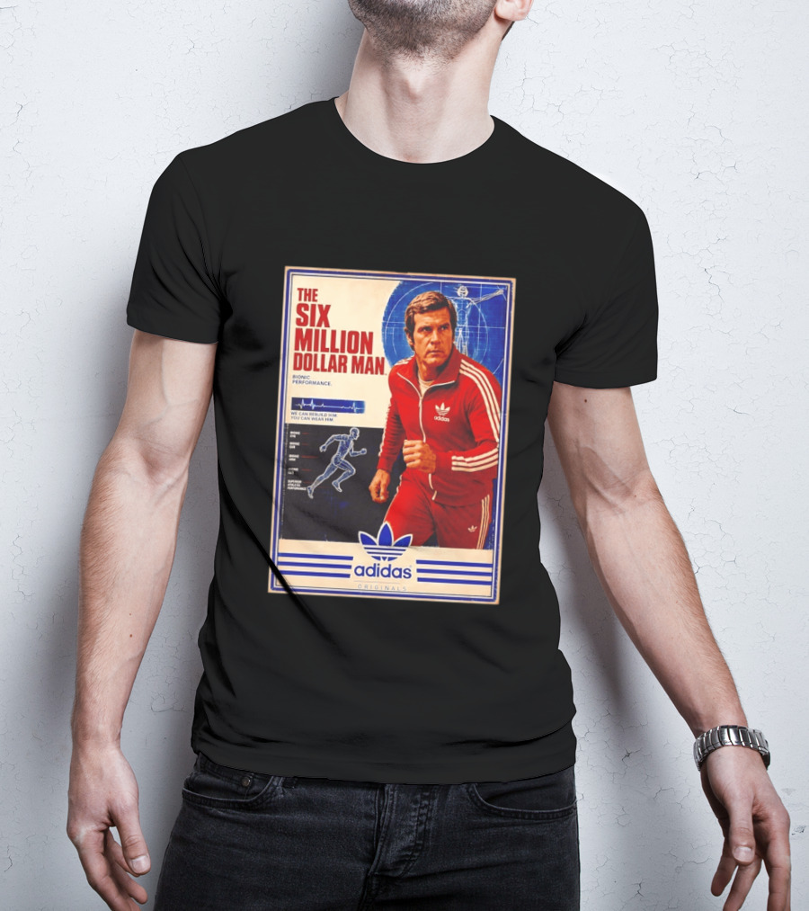 The Six Million Dollar Man Adidas Bionic Performance Originals T-Shirt