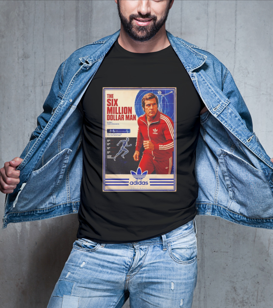 The Six Million Dollar Man Adidas Bionic Performance Originals T-Shirt