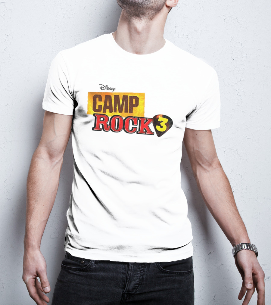 Disney Camp Rock 3 Logo And Guitar Pick T-Shirt