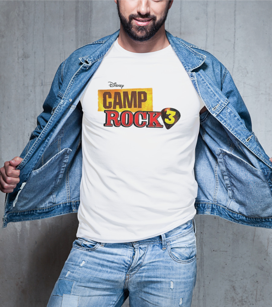 Disney Camp Rock 3 Logo And Guitar Pick T-Shirt