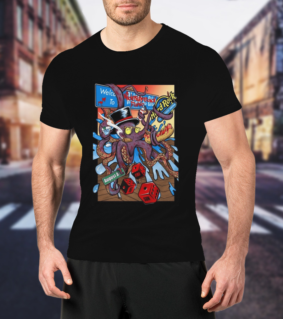 Widespread Panic Atlantic City Hard Rock Hotel And Casino August 14 16 2026 Event T-Shirt