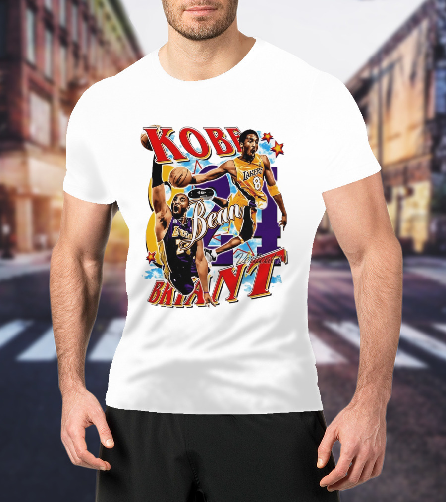 Kobe Bryant Bean Los Angeles Lakers 24 Dedication T-Shirt