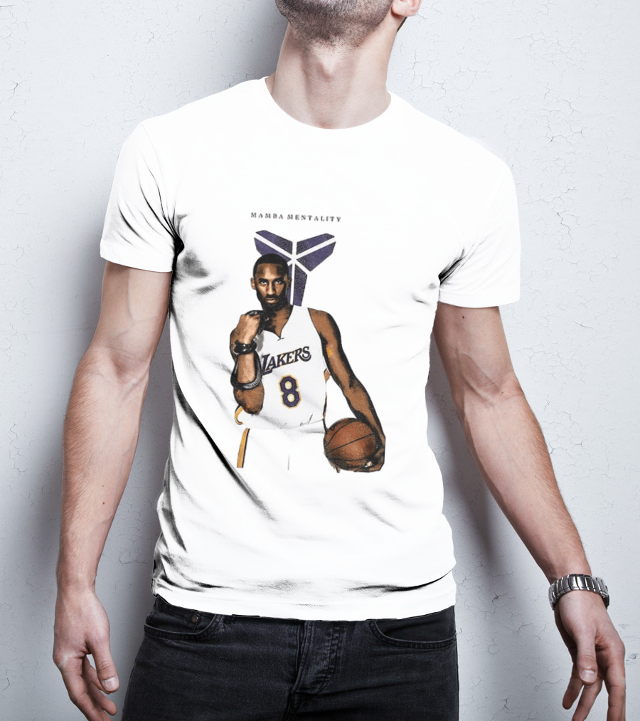 Kobe Bryant Mamba Mentality Los Angeles Lakers 8 Basketball Player T-Shirt