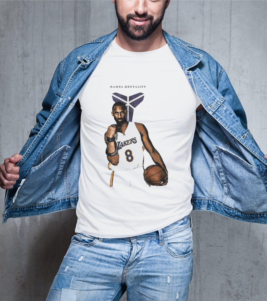Kobe Bryant Mamba Mentality Los Angeles Lakers 8 Basketball Player T-Shirt
