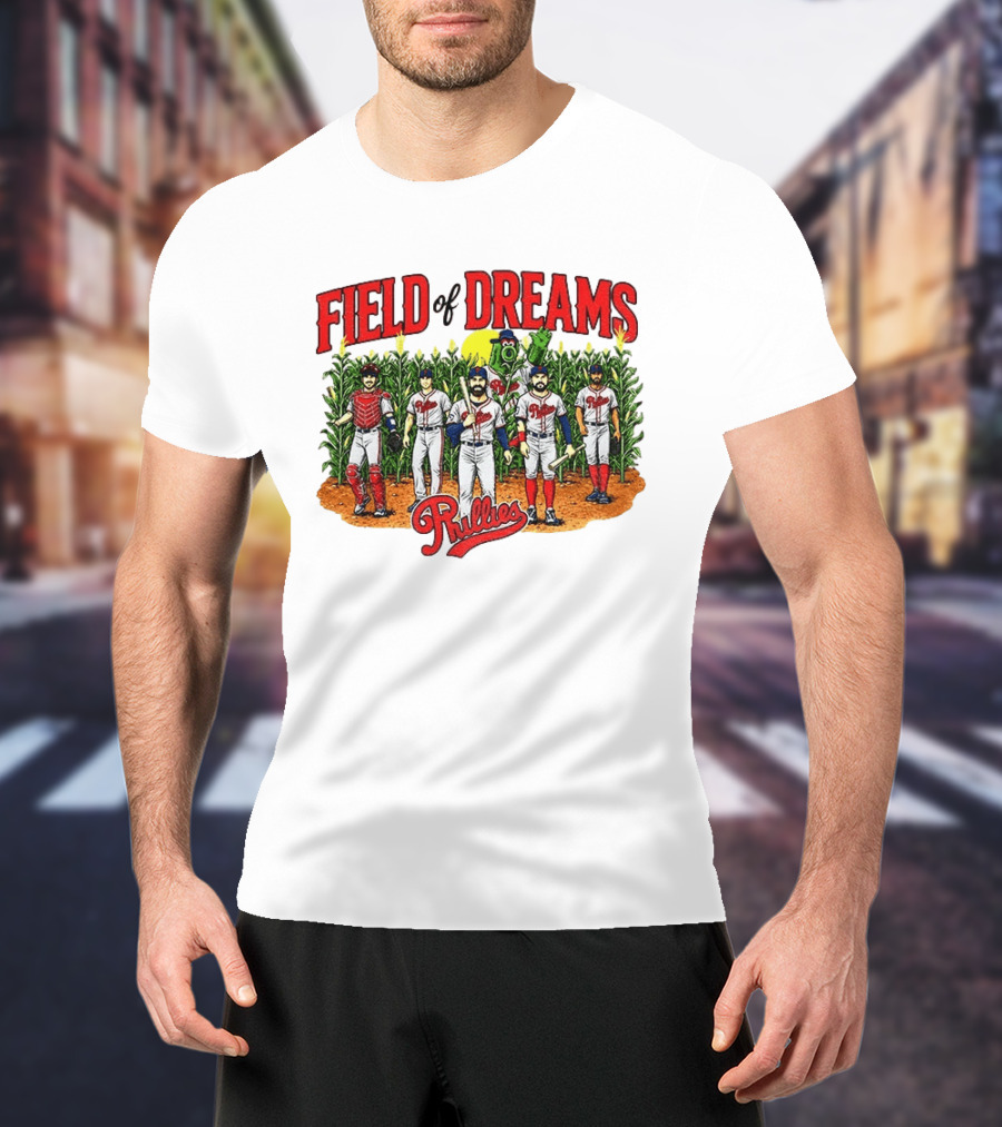 MLB Phillies Field Of Dreams 2026 Dyersville Iowa Cornfield Event T-Shirt