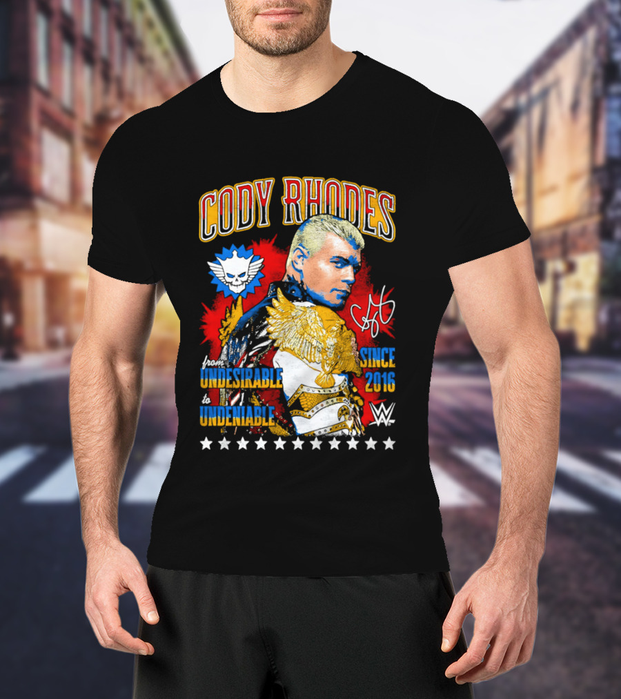 Cody Rhodes Unbreakable Since 2008 WWE Star Signature T-Shirt
