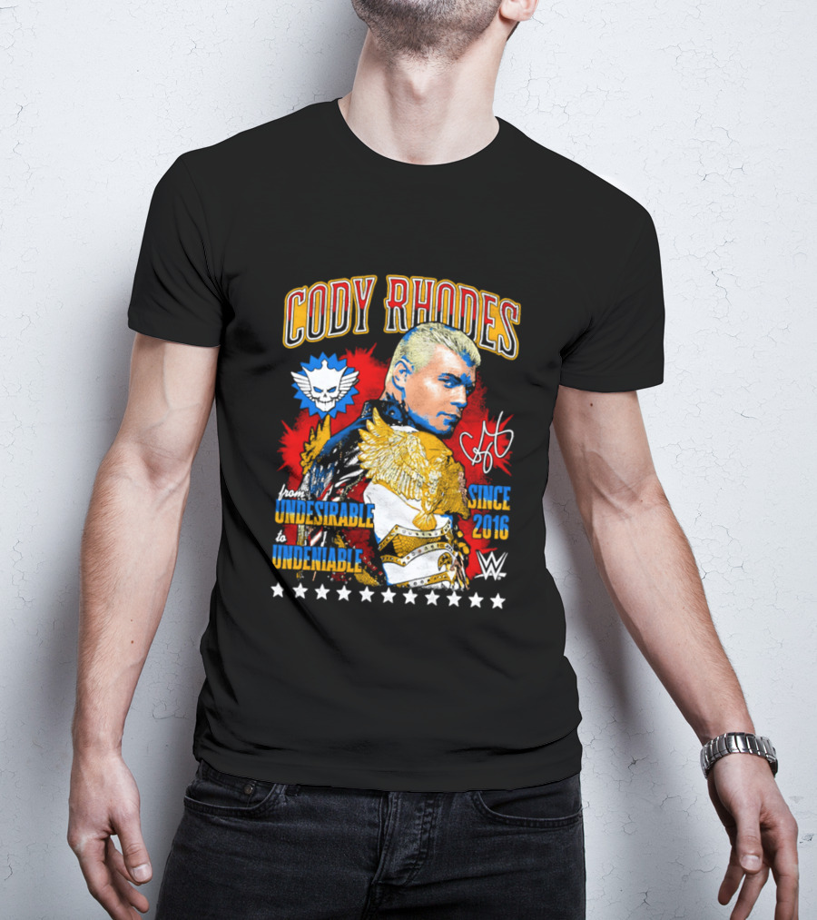 Cody Rhodes Unbreakable Since 2008 WWE Star Signature T-Shirt
