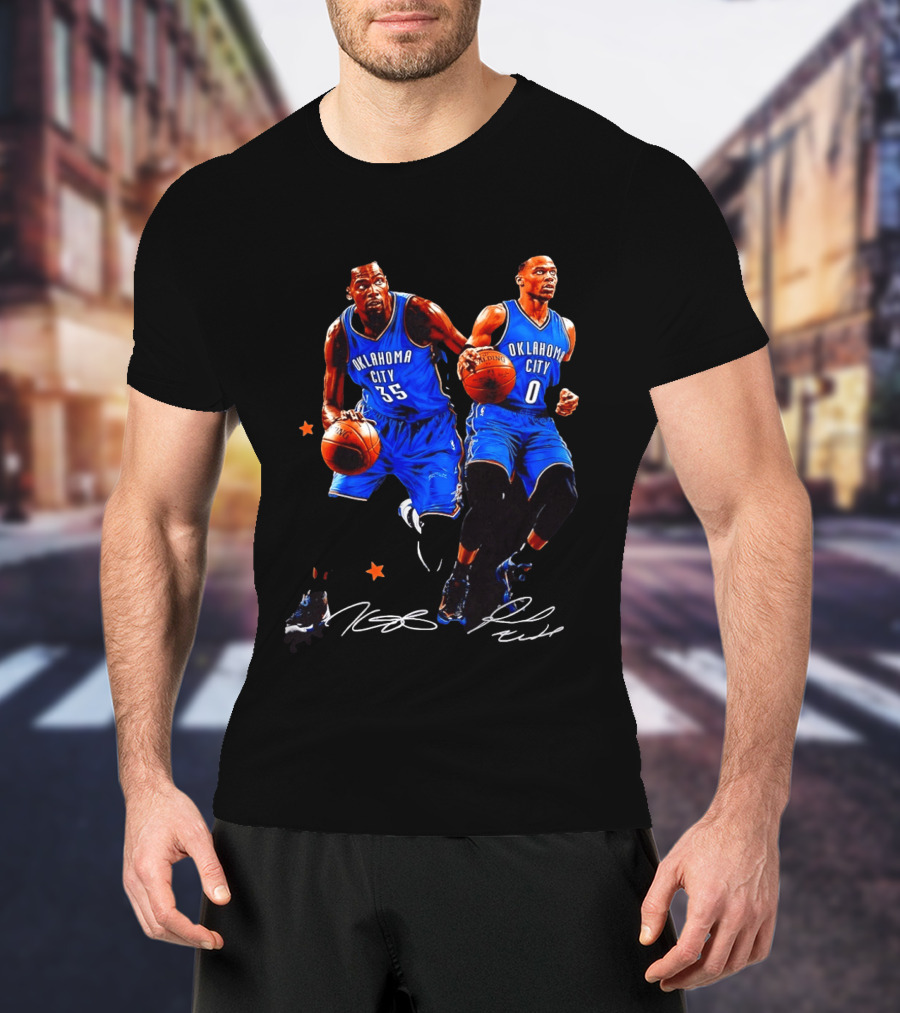 Russell Westbrook Kevin Durant Oklahoma City Thunder NBA 35 0 T-Shirt